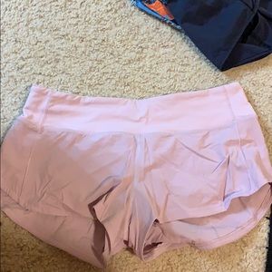 Light purple lulu lemon shorts